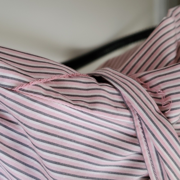 Pink/grey striped Gap maternity shirt dress with pockets in size medium, NWT - Picture 14 of 14